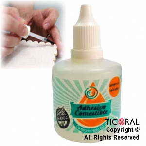 ADHESIVO COMESTIBLE EN GEL CON PINCEL APLICADOR X 45GR X 1